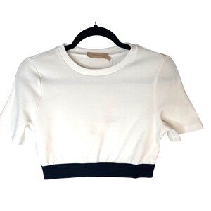 2/$30 NWT Choosy XS White & Black Crop Top